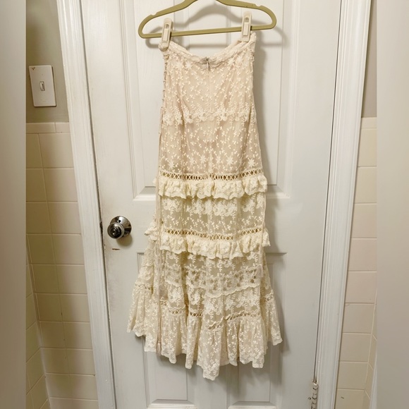 Spell and the Gypsy Collective Le Gauze Tiered Lace Maxi Skirt - Picture 7 of 12